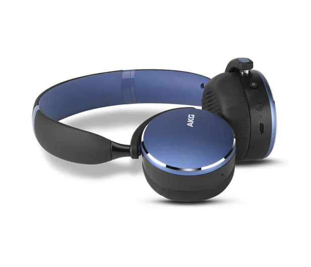 AKG Y500 Wireless Niebieskie - 508027 - zdjęcie 2